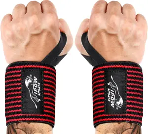 Professional Wrist Wraps for Weightlifting 2 Pack(IPF Approved), Heavy Duty Gym Wrist Straps for Working Out, Weight Lifting Wrist Brace for Men & Women, Wrist Support