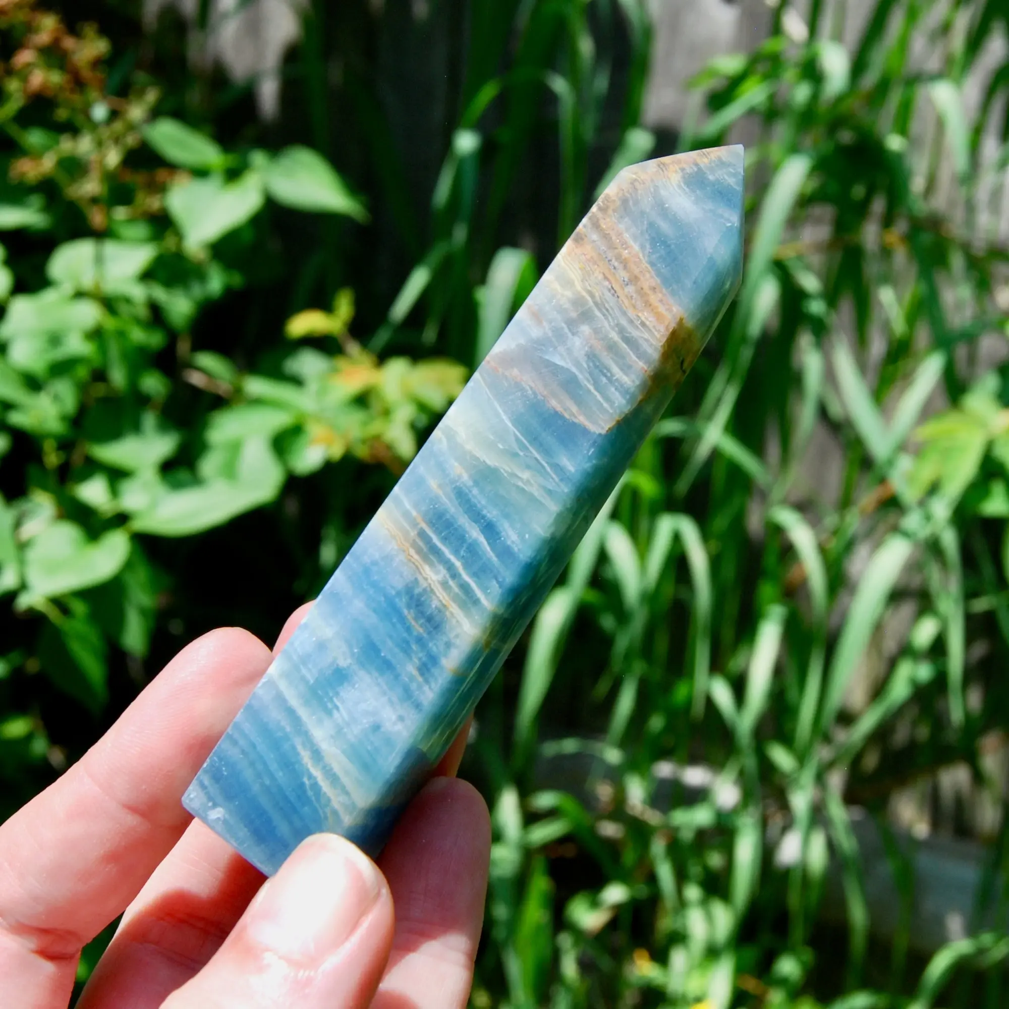 4.25" 124g Blue Onyx Crystal Tower, Argentina