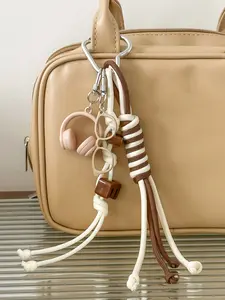 Heart-Shaped Keychain with 3D Earphone/Eyeglasses Frame/Letter/Woven Rope Charms Accessories-3D Headphone Keychain Headset Keyring,Eye Glasses Frame Key Ring Braided Rope Headphone Pendant Ornaments for Keys,Backpack Key Chain Gift, Keychain For Bags