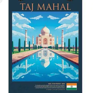 Taj Mahal Poster - Famous World Heritage Site