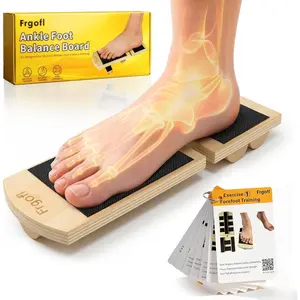 Balance Board for Ankle Strengthening & Physical Therapy - Adjustable Single Leg Board for Recovery from Sprains, Plantar Fasciitis |   Stability Trainer with Video Guide and Carry Bag