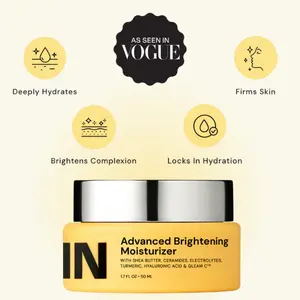 Gleamin Advanced Brightening Moisturizer - Hydrates & Brightens Skin with Hyaluronic Acid & Gleam C™ Complex for Even Tone & Moisture
