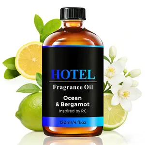 Hotel Diffuser Oil Inspired by Ritz-Carlton Ocean & Bergamot Fragrance Oil - 120ml 4oz Scented Essential Oil for Diffusers & Humidifier, Car Air Freshener