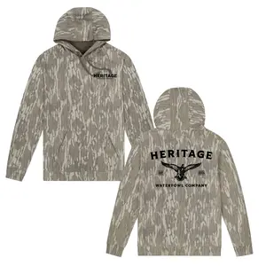 Bottomland Mallard Hoodie, Sweatshirt, Hunting Duck Camo Tee for Men and Women, Outdoor Waterfowl Graphic Hoodie, Sweatshirt S-5XL