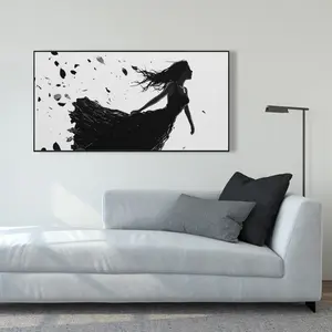 Pictorem C1FC2448ZCPK0M 24 x 48 in. Floating - White Framed Canvas Wall Art for Home Decor