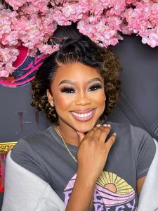 4x4 lace frontal wig short loose wave for women, summer style hairpiece, lightweight and breathable for everyday use