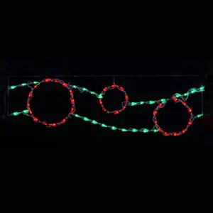 LED ORNAMENT RIBBON RG - Set of 12- #LED-RO44RG