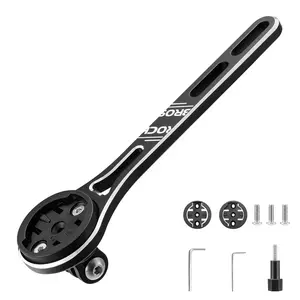 ROCKBROS Aluminum Bike Computer Mount - Durable Aluminum Material Bike Mount Compatible with Garmin, Wahoo, Bryton, GoPro, Bike Mount For Bike Computer Compatible With Bryton