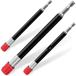 6"   Bit Holders Extra Long, 3 count  Extension Quick-Change Socket Drill Bit Holder Cr-V Steel Hex Shank Quick Release Drill Bit Guide