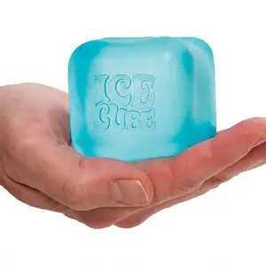 Satisfying Ice Cube Squeeze Toy - Soft Squeeze Toy in Assorted Colors - Fun for Ages 3 and up