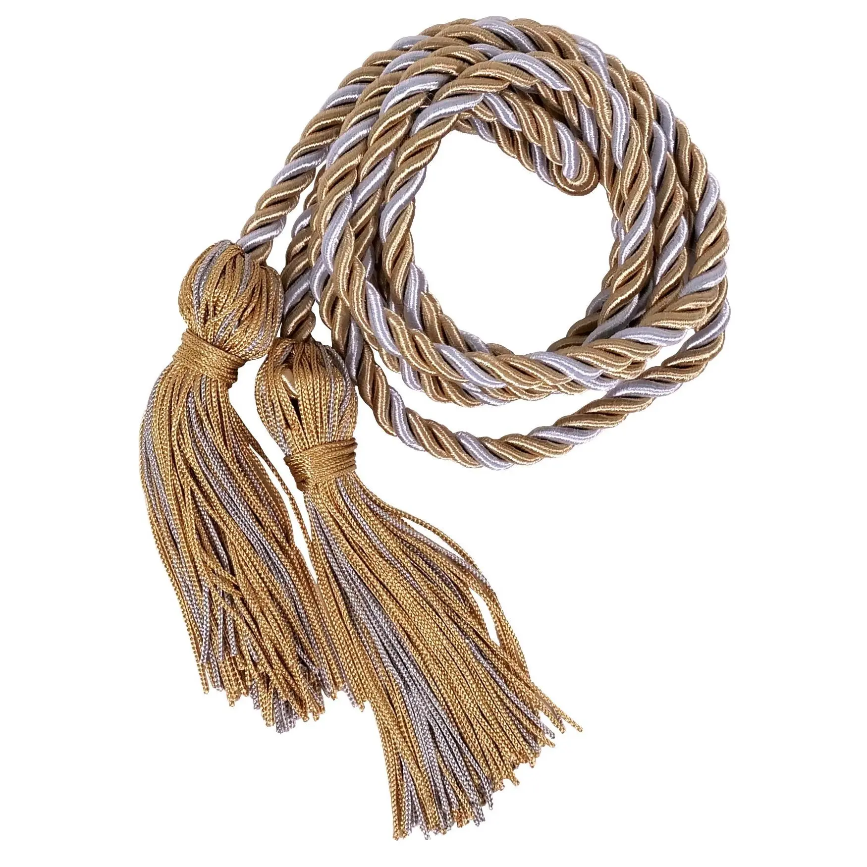 Antique Gold and Silver Two Color Graduation Honor Cord