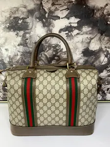 Pre-owned GUCCI canvas Travel Bags Vintage Travel Bag