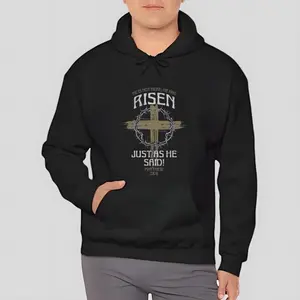 He Has Risen T-Shirt, religious shirt ,christian shirt, jesus tee, Full Color Range, Find Your Perfect Shade, Easy to Wear, Just