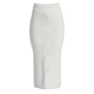 Milk Merine Knit Midi Skirt