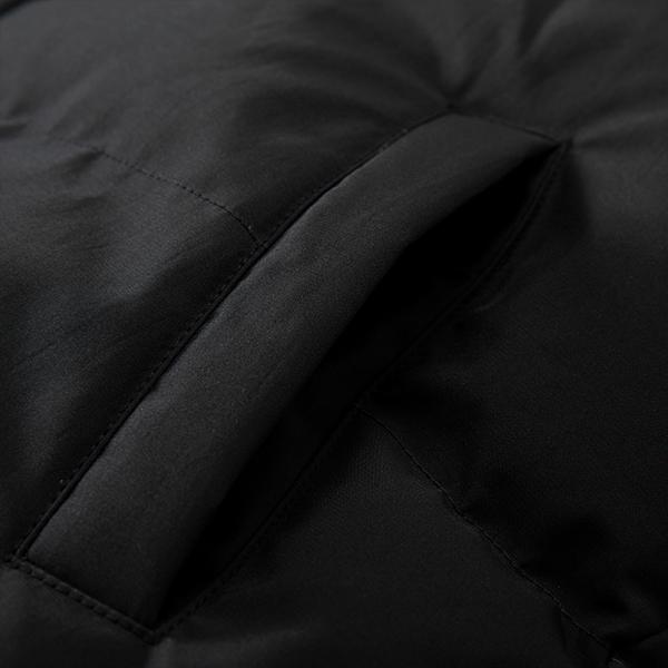 Men's Fashion Black Puffer Jacket - Removable Fleece Hood, Quilted Design, A Winter Must-Have for Warmth & Style