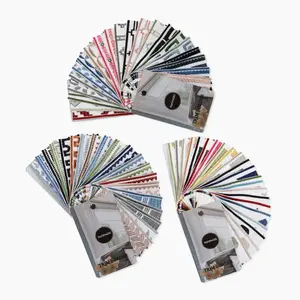 TWOPAGES Decorative Ribbon Trim Tape Sample Booklets Curtain/Shade Embroidery Trim for DIY Sewing Crafts Handmade Clothing Decoration