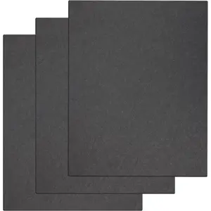 3PCS/ 6PCS Gasket Material Sheet, Non-Asbestos Exhaust Gasket Making Paper for Small Engine Sealing (0.8mm/ 1mm/ 1.2 mm) (3, Dark Grey)