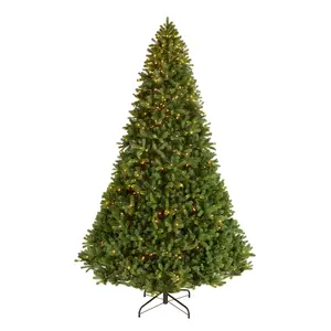 12 ft. Pre-Lit Downswept Douglas Fir Tree with Clear Lights, Plug-In