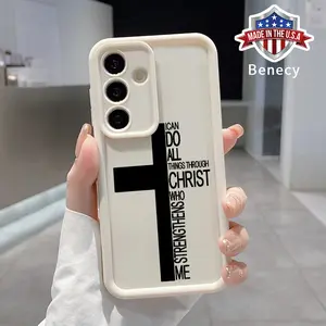 Trendy Letter Cross Pattern TPU Phone Case Compatible with Galaxy S23  Ultra S24 Plus S25 S22+ Shockproof Non Slip Military-Grade Protection Silicone Cover Smartphone Casing