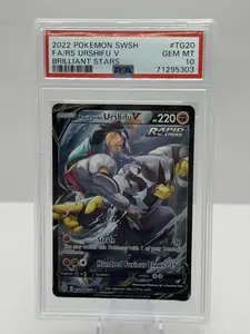 2022 Pokemon SWSH Brilliant Stars TG20/TG30 FA RS Urshifu V PSA 10