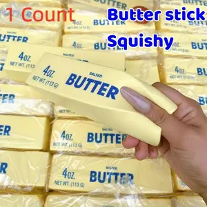 Soft Bounce Cream Stick Ball Toy Squishies, Relaxing Stress Relief, Desktop Decoration for Birthday Celebrations, Fun Colorful Office Accessory