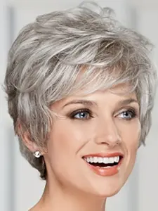 Women's Synthetic Wig, Mature Elegant Style, Perfect for Daily Wear and Parties, Heat Resistant, Durable, Easy to Change Look, Synthetic Hair