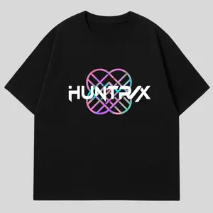 Huntrix Girls Logo T-Shirt, Kpop Demon Hunters Graphic Tee, Rumi Zoey Mira Fan Shirt, Vintage Y2K K-Pop Streetwear Top, Cute Girl Group Aesthetic Apparel, Soft Cotton Unisex Casual Outfit, Trendy Gift for Huntrix Fans & Kpop Lovers
