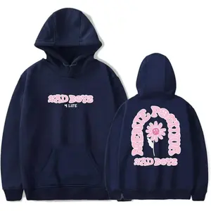 Junior H Merch Sad Boyz Tour Hoodie Mente Positiva Sweatshirt Autumn For Women/Men Long Sleeve Rapper Pullover Menswear Crewneck