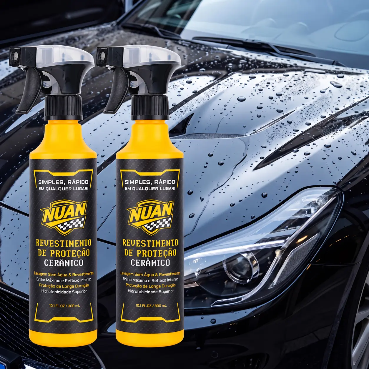 Spray coating agent；NUAN nano car coating sprayNUAN nano car coating spray - 300ml Fast-Acting Car Paint Polish & Sealant, Long-Lasting Hydrophobic Protection, Anti-Stain & Anti-Fading, Perfect for Daily Car Care