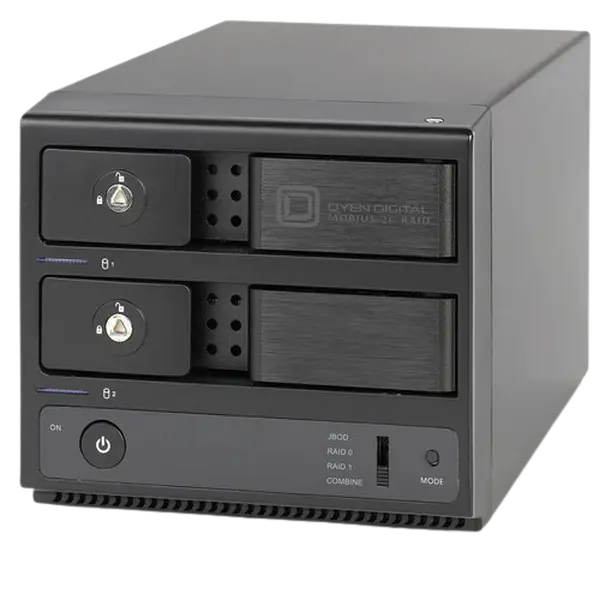 Oyen Digital 16TB Mobius Pro 2C 2-Bay USB-C RAID Hard Drive System