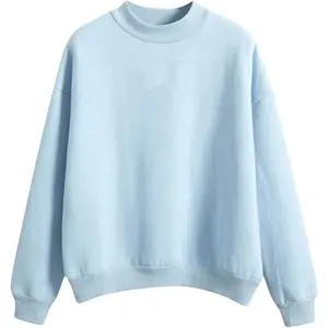 Sweatshirt for Women Mockneck Comfort Solid Color Clothes Pullouver Hoodies Tops 2025 Fall Sweatshirts