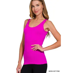 U Or V Neck 2-way Seamless Tank Top