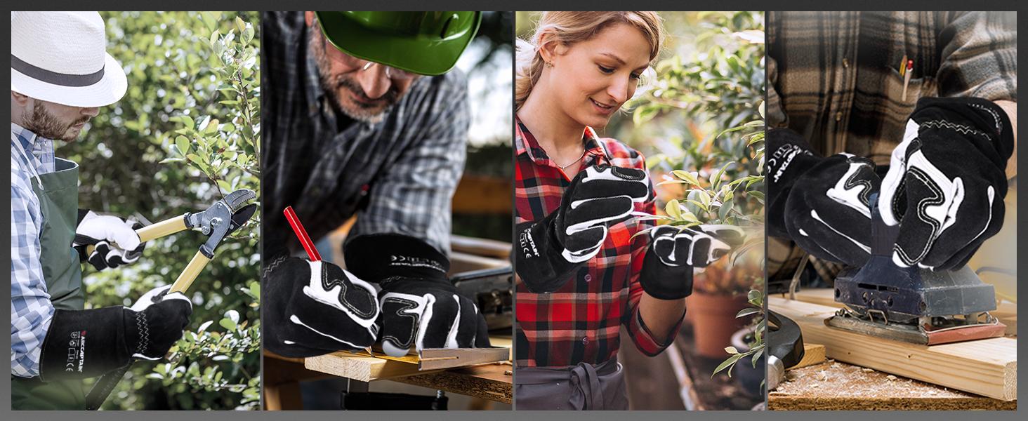 ARCCAPTAIN Tig Welding Gloves: Premium Goatskin Grain Leather, Dexterity, Comfort, Duralble Tig Gloves for Work Protection