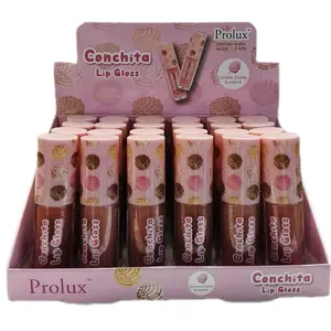 Prolux Conchita 6 PCs Lip Gloss Set - Long Lasting Creamy Lip Gloss with Cotton Candy Scent Nourishing Hydrate Moisturize Lips 6 Different Shades