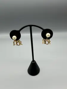 Pre-owned Dior Tribales Clip On Earrings Gold Stylish and Elegant Design for Everyday Wear