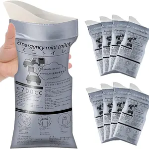 Disposable Emergency Urinal Bag, 8Pack Portable Camping Pee Bags, Travel Pee Bags, Traffic Jam Emergency Portable Urine Bag, Vomit Bags, for Men Women Kids Children Patient