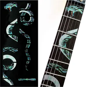 Twisted Snake Guitar Inlay Sticker Imitated Abalone shell Cross-shaped Guitar Fingerboard Sticker