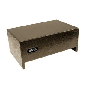 Elite Audio Enclosures | Single 10" Sealed Universal Truck Downfire - USA Made Subwoofer Box with Bed Liner Spray Finish