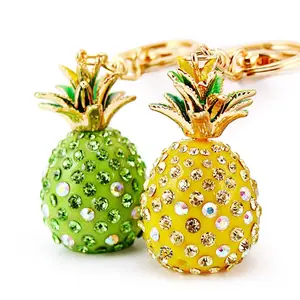 Pineapple Crystal Keychain Pendant
