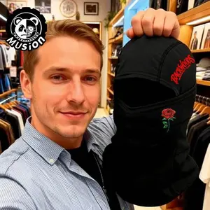 Musion Balaclava Riding Mask, Street Hip Hop Football Print Face Hat, Windproof Dustproof Multifunctional, Unisex, Outdoor Sports