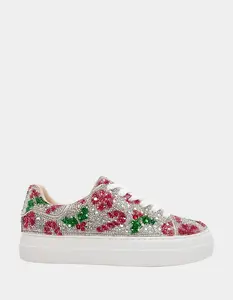 Betsey Johnson SB-Sidny Holly Crystal Sneakers