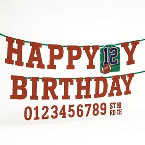NFL Drive Customizable "Happy Birthday" Banner