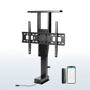 Motorized TV Stand with Remote Control - 37" to 77" Screens