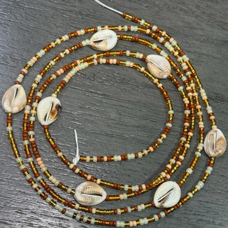 Shell to shell tie on waist beads Shell to shell tie on waist beads