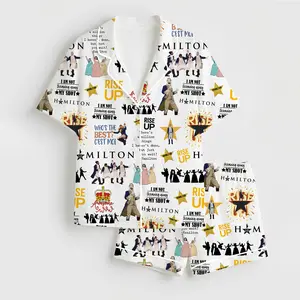 Hamilton Musical Pajamas, Broadway Theater Pajamas, Musical Sleepwear,  Pajamas Set, Hamilton Fan Gift