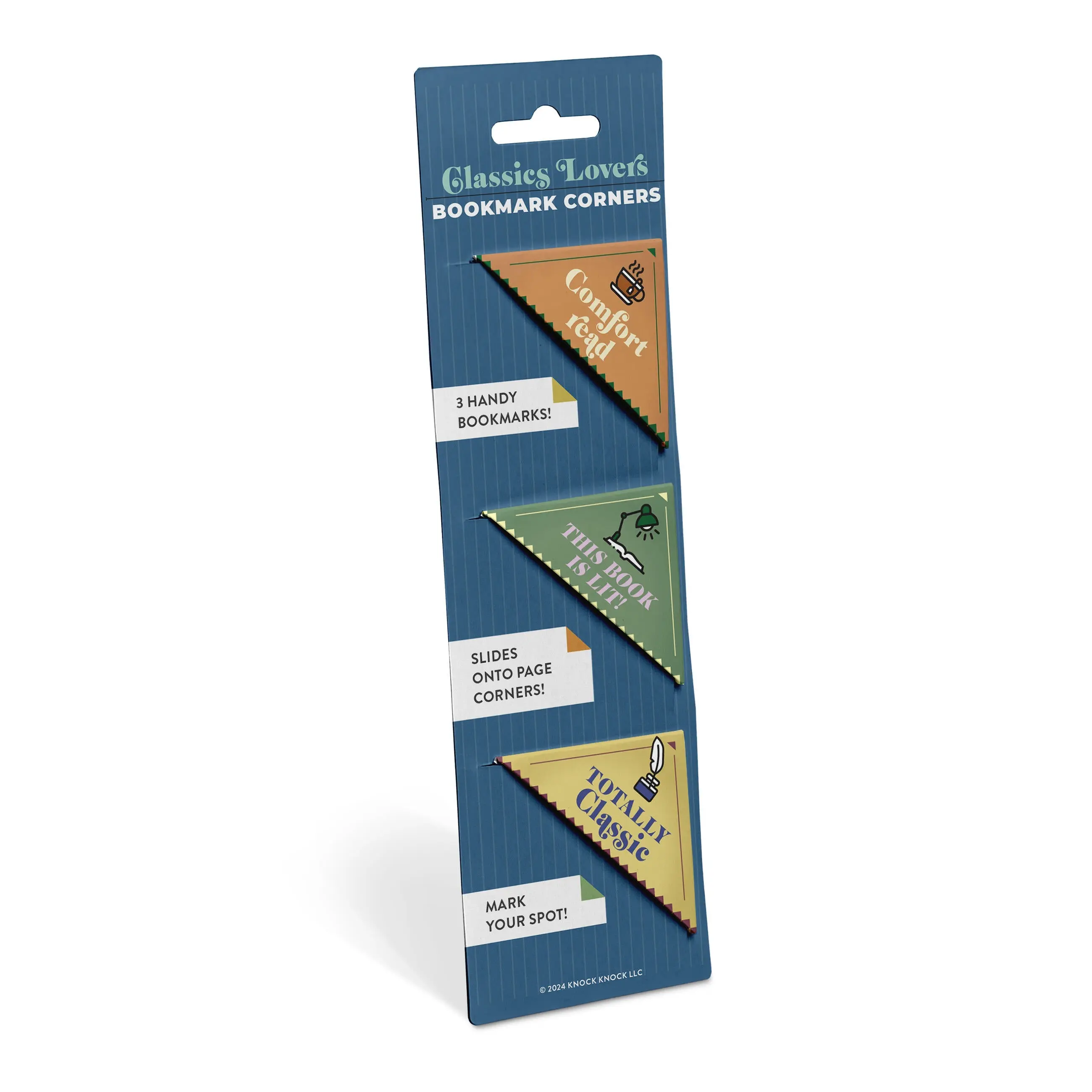 Classics Lovers Bookmark Corners, Set of 3 Unique Cardstock Bookmarks Classics Lovers Bookmark Corners, Set of 3 Unique Cardstock Bookmarks