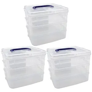 Teacher Created Resources  Stackable 3 Tier Containers - Set of 3