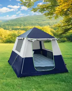 CORANI 14.1'x6.5'x9' Inflatable Tents for Camping, Portable 6/8/10 Person Blow Up Air Tent, Waterproof Windproof Easy Setup Large Family Tent...