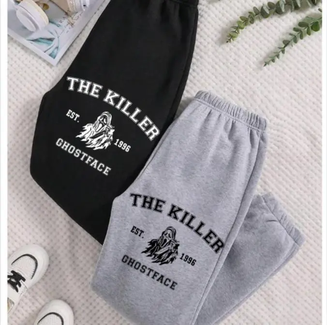 Ghostface EST 1996 Sweatpants - Scream Vintage Halloween Sweatpants - Trendy Unisex Cotton Graphic Casual Sweatpants, Gift For Men and Women, Trending Best Gift SS