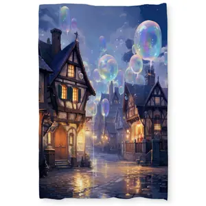 MWW C1DCTSW0WNQSK4 Bloopy Town Black Twin Size Duvet Cover - Stylish Home Decor - Cozy Sleep